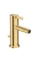 AXOR-HG-AXOR-One-Einhebel-Bidetmischer-mit-Zugstangen-Ablaufgarnitur-Brushed-Gold-Optic-48210250 gallery number 1